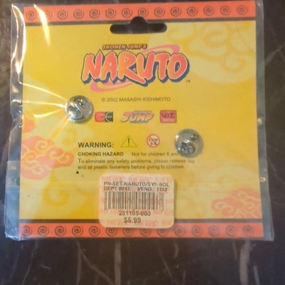 Vtg Shonen Jump's NARUTO Enamel‎ Pin Set (Rare) - Picture 2 of 2